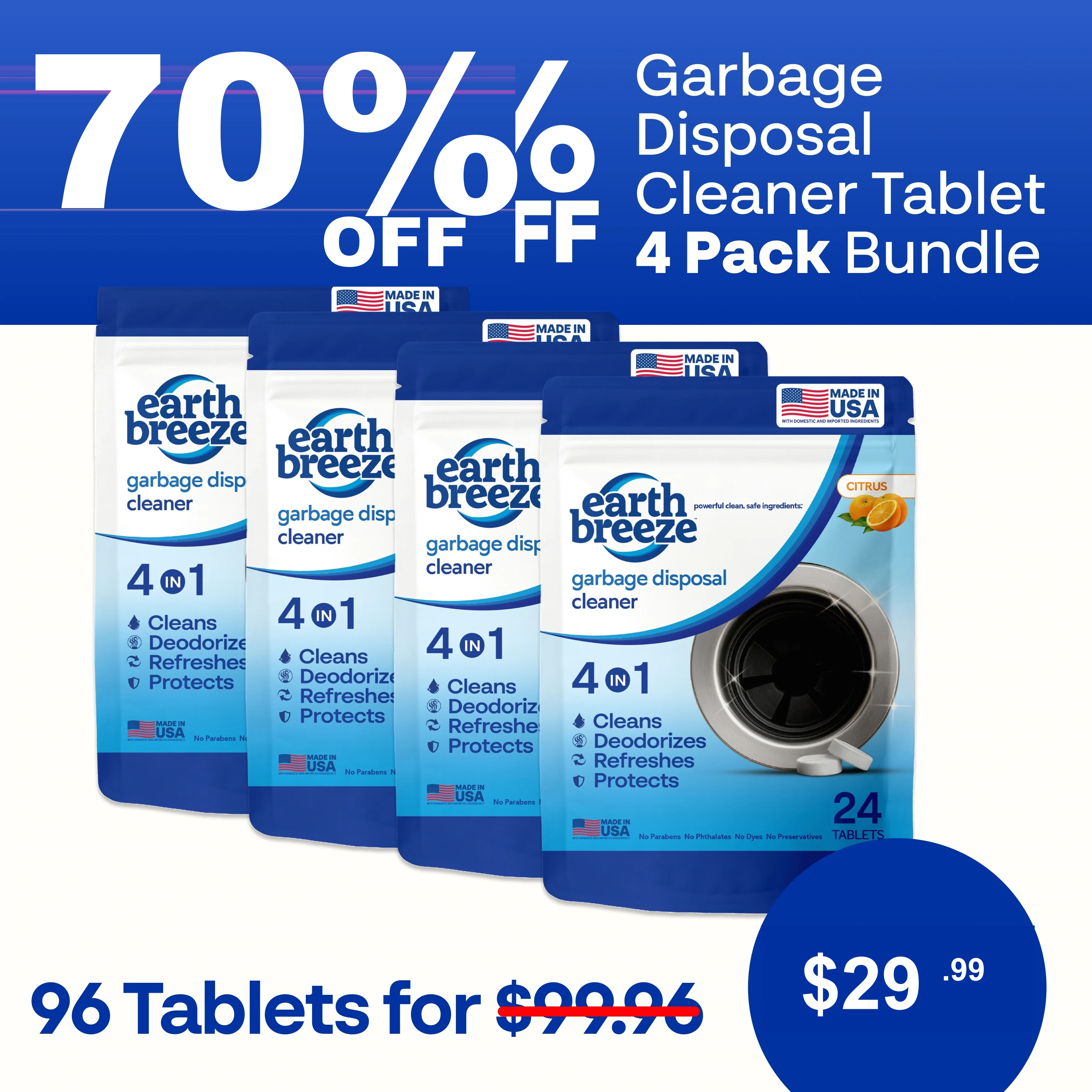 Alternative view of Garbage Disposal Cleaner Tablets - 4 Pack