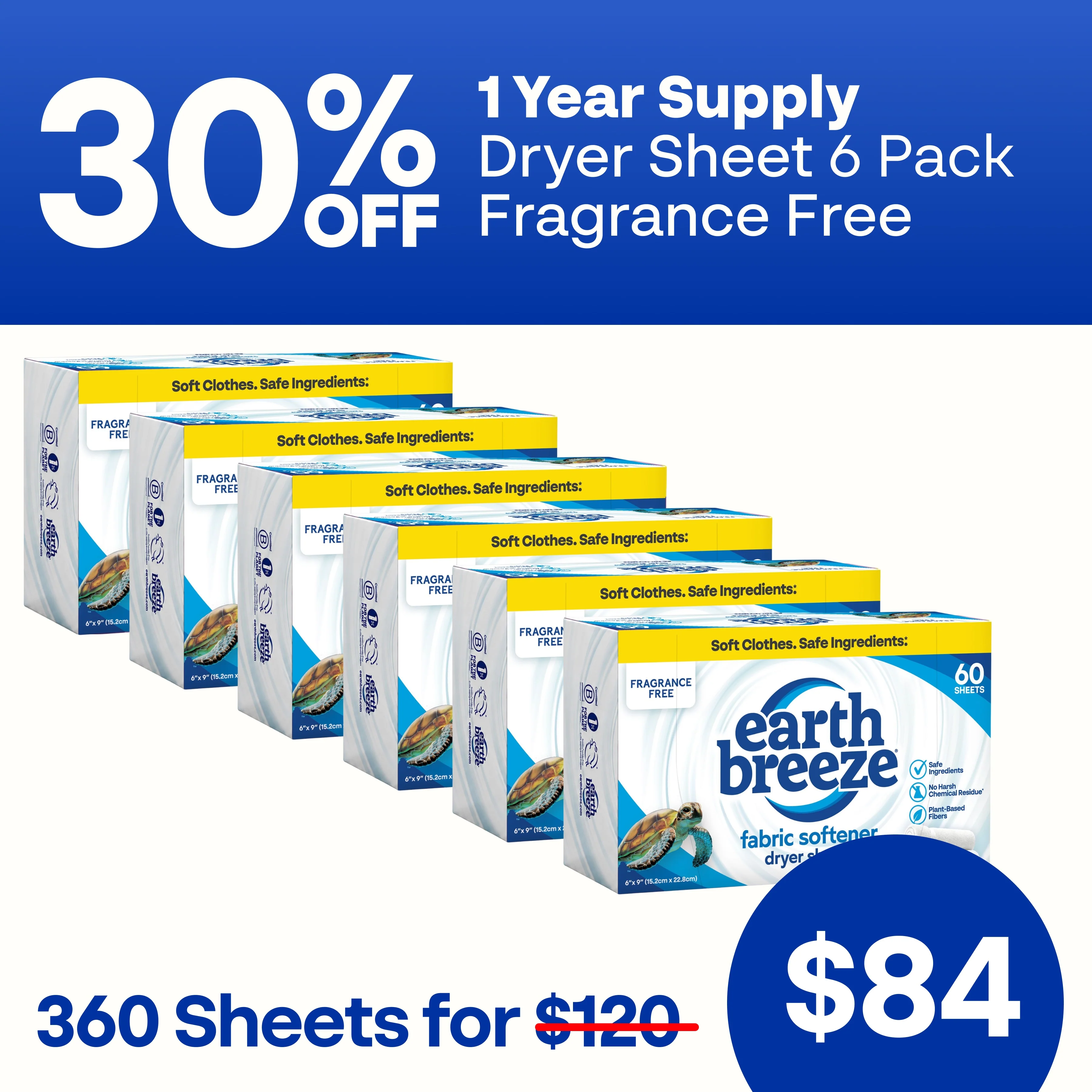 Dryer Sheet 6 Pack Bundle