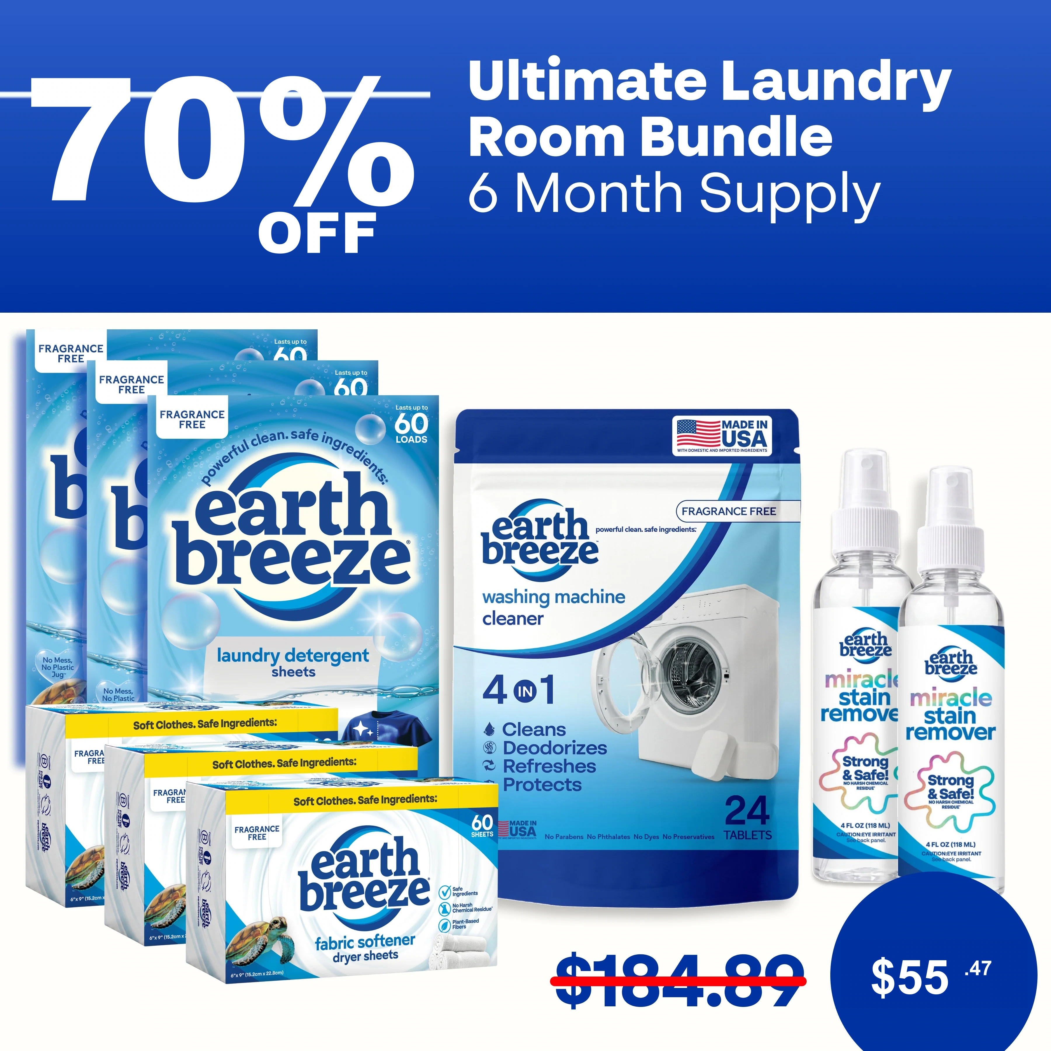 Ultimate Laundry Room Bundle 6 Month Supply