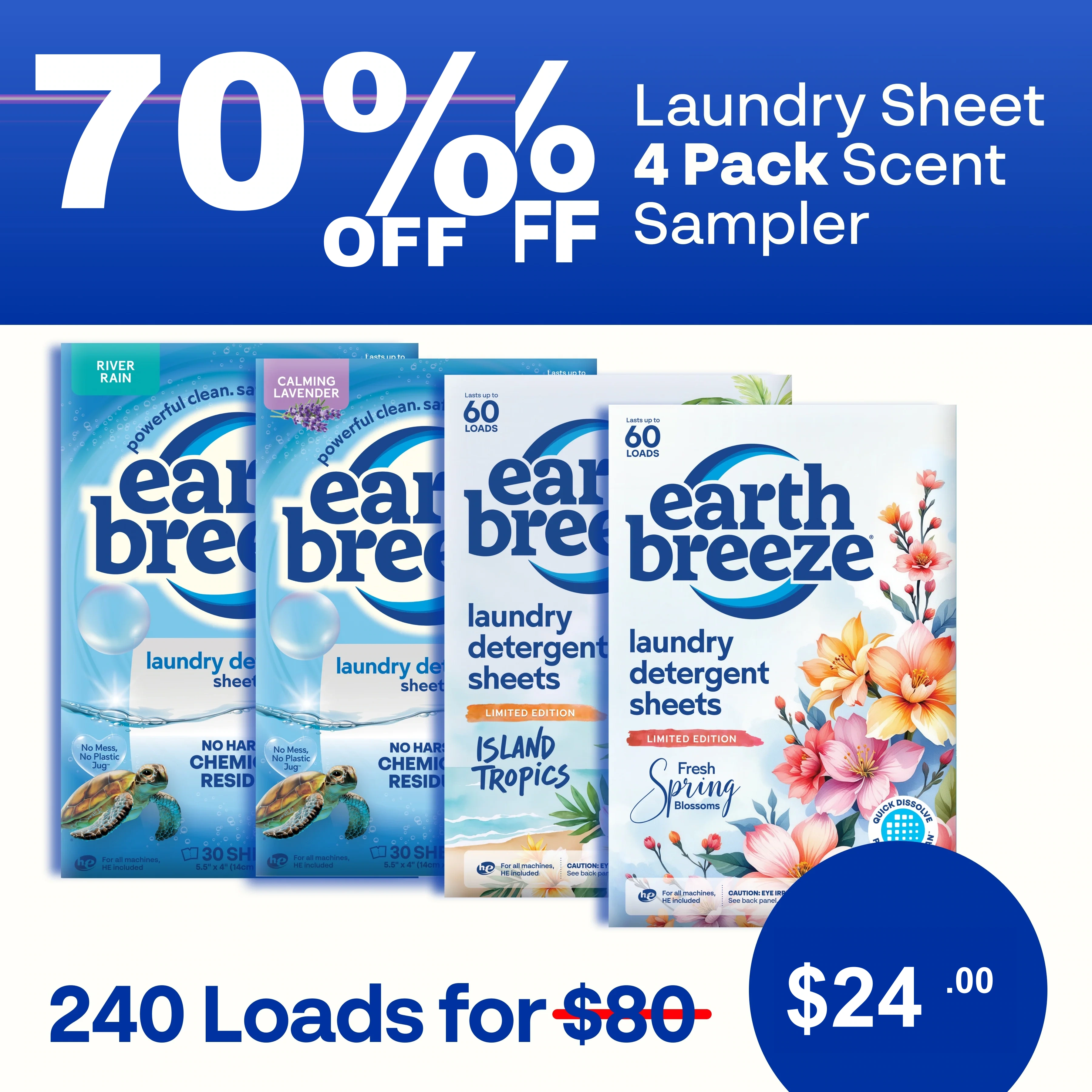 Alternative view of Laundry Sheet Scent Sampler - 4 Pack